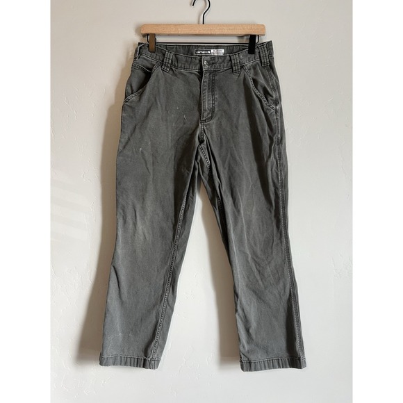 Carhartt Other - Carhartt Pants Mens 32X30 Grey Rugged Flex Relaxed Fit Canvas Work BN2291-M